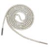 ANUFER One Piece 4MM Glitter Round Shoe Lace with Rhinestones Drawstring Cord Hoodie Strings Replacements SN0712111 Silver 120CM view 1