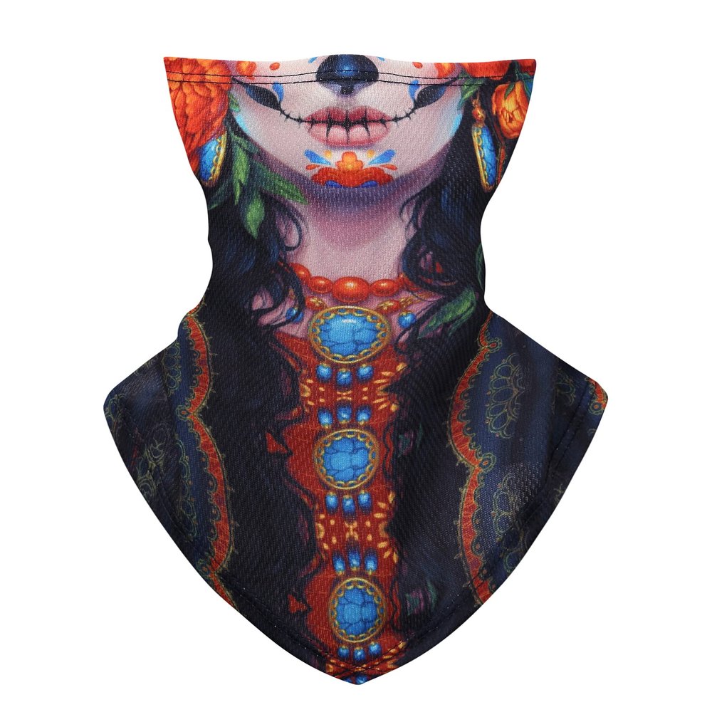 Headwear Bandana for Dust Wind Sun-Neck Cover Head Wrap Balaclava Headband Magic Face Scarf w/Ear Loops