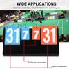 UNbit 4 Digit Scoreboard Table Top Scoreboard Flipper Score Flip Scoreboard for Basketball Table Tennis Soccer Baseball and Other Competition Durable Scoreboards view 3