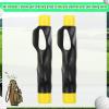 RoundFunny 2 Pack Golf Grip Trainer Attachment for Improving Hand Positioning on Club Right Handed Golf Swing Trainer for Kids and Woman Beginner Learn Correct Grip Posture(Yellow) view 2
