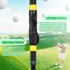 RoundFunny 2 Pack Golf Grip Trainer Attachment for Improving Hand Positioning on Club Right Handed Golf Swing Trainer for Kids and Woman Beginner Learn Correct Grip Posture(Yellow) view 4
