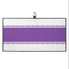 IDOWMAT Texture Golf Towel 16"x24" Microfiber Glof Towels for Golf Bag, Waffle Pattern Golf Club Cleaning Towel with Carabiner Clip Golf Gift for Women & Men, Artistic Purple Stripes Texture view 1