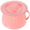 Chamber Pot with Lid Commode Bucket Urinal Bottle Urine Pots Potty Pee Bucket Portable Toilet Urinal Basin Potty Bedside Urinal for Women Men Elderly Kid Pink view 1