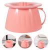 Chamber Pot with Lid Commode Bucket Urinal Bottle Urine Pots Potty Pee Bucket Portable Toilet Urinal Basin Potty Bedside Urinal for Women Men Elderly Kid Pink view 4