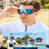 BIRCEN Mens Sports Baseball Sunglasses: TR90 Lightweight Cycling Glasses Wrap Around Running Glasses for Outdoor MTB Bike view 2