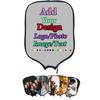 AJIOCIEU Custom Padded Pickleballs Paddles Cover, Personalized Design with Image Text Logo Neoprene Paddles Case Rackets Cover, Fits Most Paddles, 8.5x11.5 inches, Light Gray view 1
