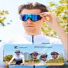 BIRCEN Mens Sports Baseball Sunglasses: TR90 Lightweight Cycling Glasses Wrap Around Running Glasses for Outdoor MTB Bike view 2