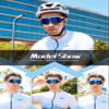 BIRCEN Mens Sports Baseball Sunglasses: TR90 Lightweight Cycling Glasses Wrap Around Running Glasses for Outdoor MTB Bike view 3