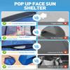 MOXTOYU Mini Pop Up Beach Sun Tent, Portable Instant Shade Canopy for Pet and Family, Lightweight Sun Shelter for Beach Sun Face Head Shade Protection view 2