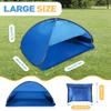 MOXTOYU Mini Pop Up Beach Sun Tent, Portable Instant Shade Canopy for Pet and Family, Lightweight Sun Shelter for Beach Sun Face Head Shade Protection view 3