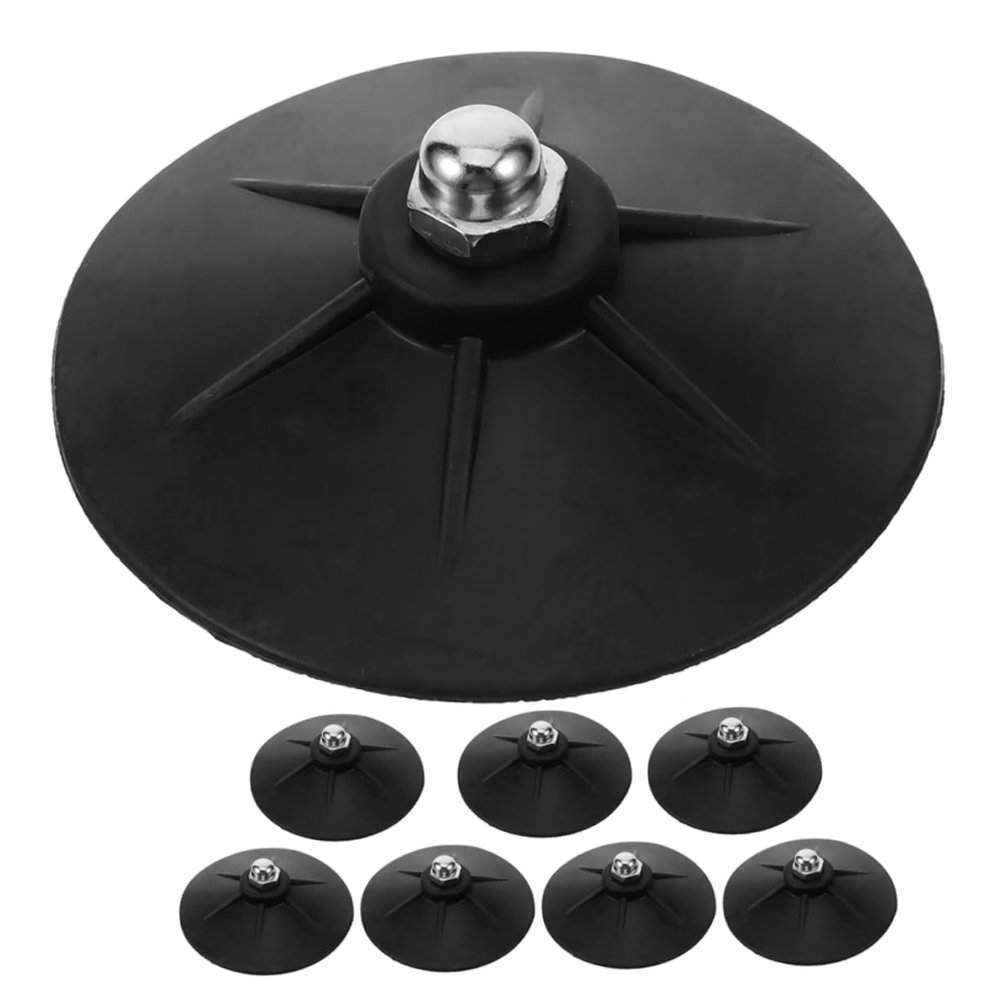 NineFit Basics 8pcs Heavy Duty Rubber Suction Cups for Boxing Punching Bag Replacement Base Sturdy Support for Freestanding Training Easy to Install Enhances Stability and Performance
