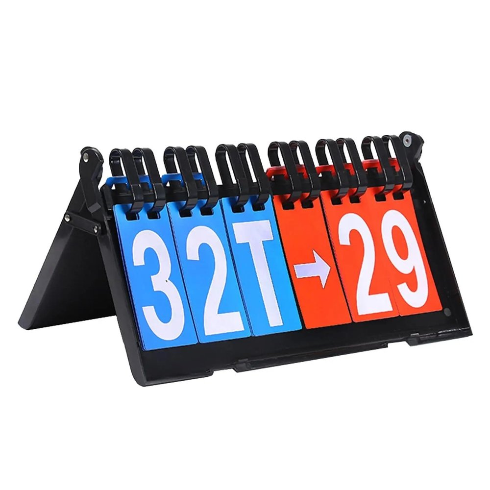 UNbit Scorekeeper Multi Sports Tennis Scoreboards Pingpong Tabletop Scoreboard Flip for Team Football Basketball Baseball Competition Scoreboards