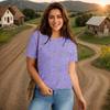 Bwnilimeizn Kindness T Shirt for Women Summer Be Kind Graphic Tees Casual Funny Sayings Letter Printed Cute Shirts Tops(Available in Plus Size)-M Purple view 2