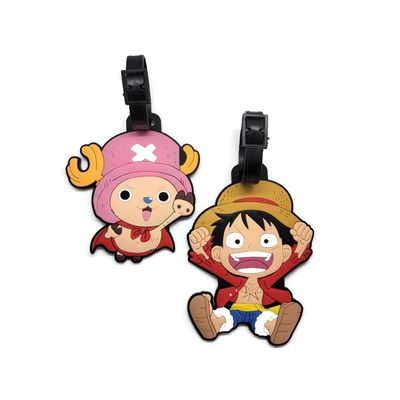 EBTY DREAMS Inc. - Set of 2 One Piec OP Luffy, Chopper Travel Luggage Tags for Suitcases