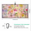 Flower Golf Towel 16"x24" Microfiber Glof Towels for Golf Bag, Waffle Pattern Golf Club Cleaning Towel with Carabiner Clip Golf Gift for Women & Men, Spring Oil Painting Daisy Colorful Flowers view 3