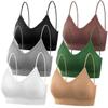 SYANKANGXIAO 6 Pieces V-Neck Comfortable Gym Sports Camisole Bra for Girls Women Yoga Padded Bralettes with Thin Straps view 1