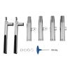 RIAHNEAH 2pcs Double-Head Fishing Rod Holders, Stainless Steel Fishing Dual Rod Holder, Double Angle Adjustable Rod Holder, Five Link Rod Holders Multi-Angle Adjustment Yacht Accessories view 2