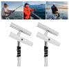 RIAHNEAH 2pcs Double-Head Fishing Rod Holders, Stainless Steel Fishing Dual Rod Holder, Double Angle Adjustable Rod Holder, Five Link Rod Holders Multi-Angle Adjustment Yacht Accessories view 3