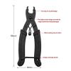 SBTRKT Bike Bicycle Chain Quick Link Open Close Tool Master Link Pliers Bike Chain Magic Button Clamp Removal Tools, Black view 4