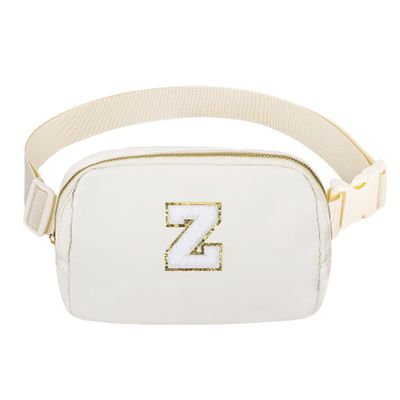 Birthday Gifts Personalized Mother's Day Gift for 4 5 6 7 8 9 10 11 12 13 14 Year old Girls Teen Sister Kid Initial Letter Fanny Pack Trendy Stuff White Letter Z