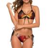 Fireball Women's Triangle Bikini Two Piece Swimsuit String Bikini Set Sexy Swimwear Bathing Suit M view 1