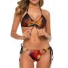 Fireball Women's Triangle Bikini Two Piece Swimsuit String Bikini Set Sexy Swimwear Bathing Suit M view 4