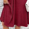 Women's Casual Dress Long Sleeve Wrap V Neck Vintage A Line Dress Elegant Cocktail Party Dresses (XX-Large,Red) view 4
