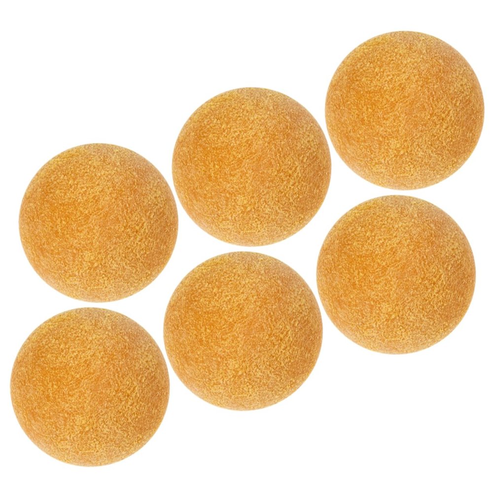 ibasenice 6pcs Table Football Balls Replacement Mini Foosball Game Balls Plastic Hard Smooth for Boys Soccer Accessories