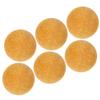 ibasenice 6pcs Table Football Balls Replacement Mini Foosball Game Balls Plastic Hard Smooth for Boys Soccer Accessories