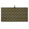 Colorful Gradient Golf Towel 16"x24" Microfiber Glof Towels for Golf Bag, Waffle Pattern Golf Club Cleaning Towel with Carabiner Clip Golf Gift for Women & Men, Gradient Geometric Retro Ripple Brown view 1