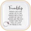PUDDING CABIN Friend Gifts for Women Birthday - I Feel So Lucky My Friend is You, Friendship Jewelry Dish for Besties, Sisters, Best Friends view 1