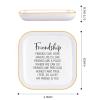 PUDDING CABIN Friend Gifts for Women Birthday - I Feel So Lucky My Friend is You, Friendship Jewelry Dish for Besties, Sisters, Best Friends view 4