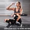6 Pack Copper Compression Socks for Women and Men Circulation-Best Support for Medical,Running,Nursing,Athletic view 2