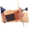 GOOHOCHY 1pc Finger Arrow Hunting Glove Soft Archery Protective Glove for Shooting Random Color Comfortable Fit Hook and Fasteners view 3