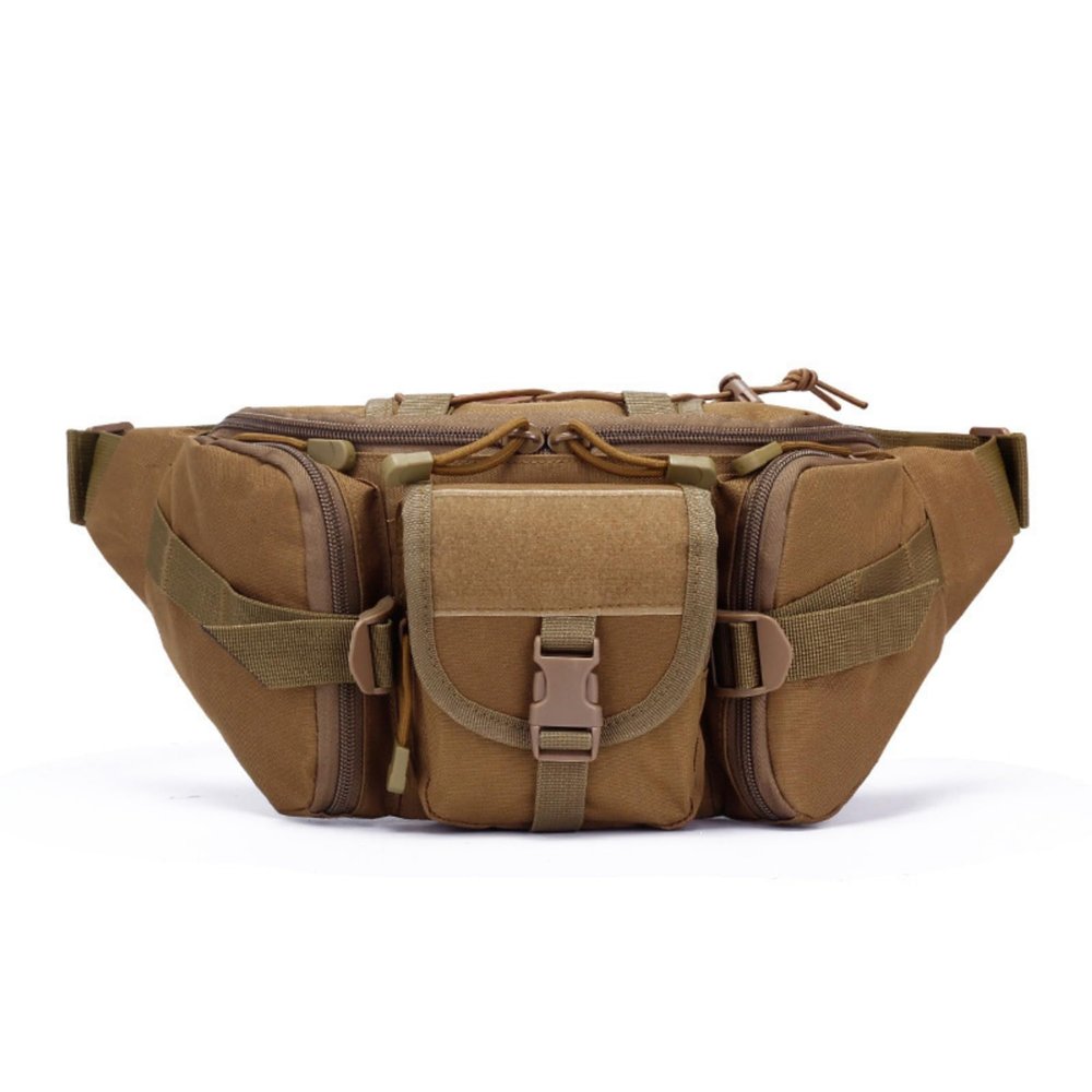 Tactical Fanny Pack, Dual Men Wait Bag Hip Belt Bumbag Utility Bags for Outdoor Fishing Hiking Climbing Cycling