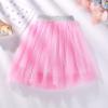 Little Girls Ballet Floral Skirts Party Tulle Dance Skirt Dress up Dresses for Little Girls (Hot Pink, 9-10 Years) view 2