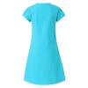 maisdgop Dresses for Women 2024 Casual Summer T Shirt Dress Loose V-Neck Solid Color Basic Dresses Short Sleeve Tunic Dress view 4