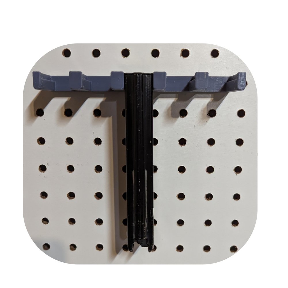 Hammy3DPrints Mount for Colt/Uzi 9mm Mags - Pegboard/Metal Pegboard/Skadis/etc. | Magazine Holder Storage Rack (Heavyweight Diamond Plate Steel)