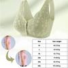 2PCS Comfortable & Convenient Front Button Bra, Front Closure Wirefree Lace Bra for Women, Ultra Light Softer Bra (01,XL) view 4