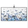 Butterfly Golf Towel 16"x24" Microfiber Glof Towels for Golf Bag, Waffle Pattern Golf Club Cleaning Towel with Carabiner Clip Golf Gift for Women & Men, Pastoral Style Artistic Butterfly Gradient Blue view 1
