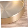RORPOIR 1pcs Nordic Style Decorative Copper Tray for Jewelry Storage Serving Plate for Nuts and Snacks Elegant Round Organizer for Home Decor and view 2