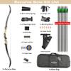 62 Inch Hunting Recurve Bow Kit for Adult Gordon Limbs ILF Interface 30-60Lbs Archery Right Hand Recurve Bow (Desert Gray, 60 Lbs) view 2