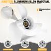 CEAC 13 1/2x15-K Boat Motor Aluminum Propeller 6E5-45947-00-EL - Compatible with Yamaha Outboard Engines 60HP 70HP 75HP 80HP 85HP 90HP 115HP 130HP15 Tooth, RH 3-BladeWhite view 3