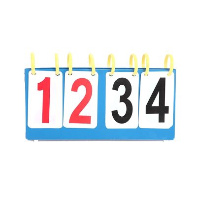 UNbit Portable 3/4 Digit Scoreboard Sports Flip Score Board Basketball Scorer Tennis Game Number Display Board Score Marking Kits Scoreboards (Color : Yellow)