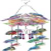 DIY Dotted Diamond Art Painting Wind Chime Kit, Three-Dimensional Sun Catchers Hummingbird Diamonds Dot Paintings Hanging Ornaments for Spring Garden, Handwork Double-Sided Point Drilling (Color : Fl view 2
