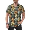Dice Pattern Men's Short Sleeve Shirt Casual Button Down Hawaiian Shirts Summer Cuba Beach Tops view 1