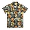 Dice Pattern Men's Short Sleeve Shirt Casual Button Down Hawaiian Shirts Summer Cuba Beach Tops view 3
