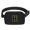Birthday Gifts Christmas Personalized Gift for 4 5 6 7 8 9 10 11 12 13 14 Year old Girls Teen Sister Kid Initial Letter Fanny Pack Trendy Stuff Crossbody Bag Black Letter H view 1