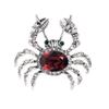 WCB1FPu Women's Brooch Creative Personality Brooch Alloy Diamond Crab Brooch Coat Pin Cardigan Sweater Corsage Shawl Buckle Accessories (C) view 1