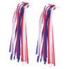 KOMBIUDA 1pair Boy Girl Bike Streamers and Scooter Handle Tassels Fun Decorative Streamers for Boy Girl's and Scooters Easy to Attach Tassel Accessories Red view 1